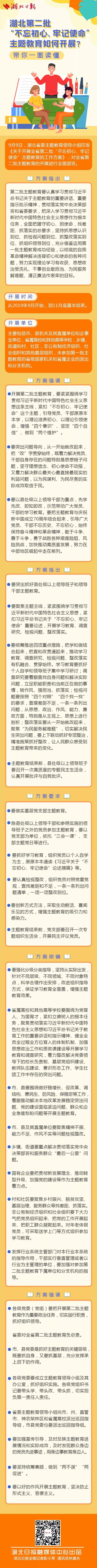 帶你一圖讀懂湖北第二批“不忘初心、牢記使命”主題教育如何開(kāi)展